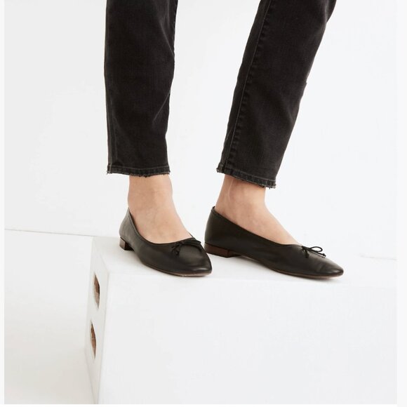 Madewell Adelle Ballet Flat in Leather - Picture 4 of 10